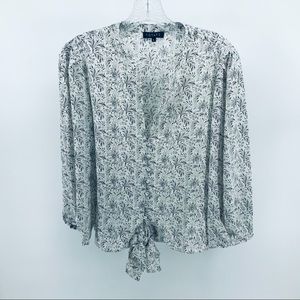 1. State blouse with front tie